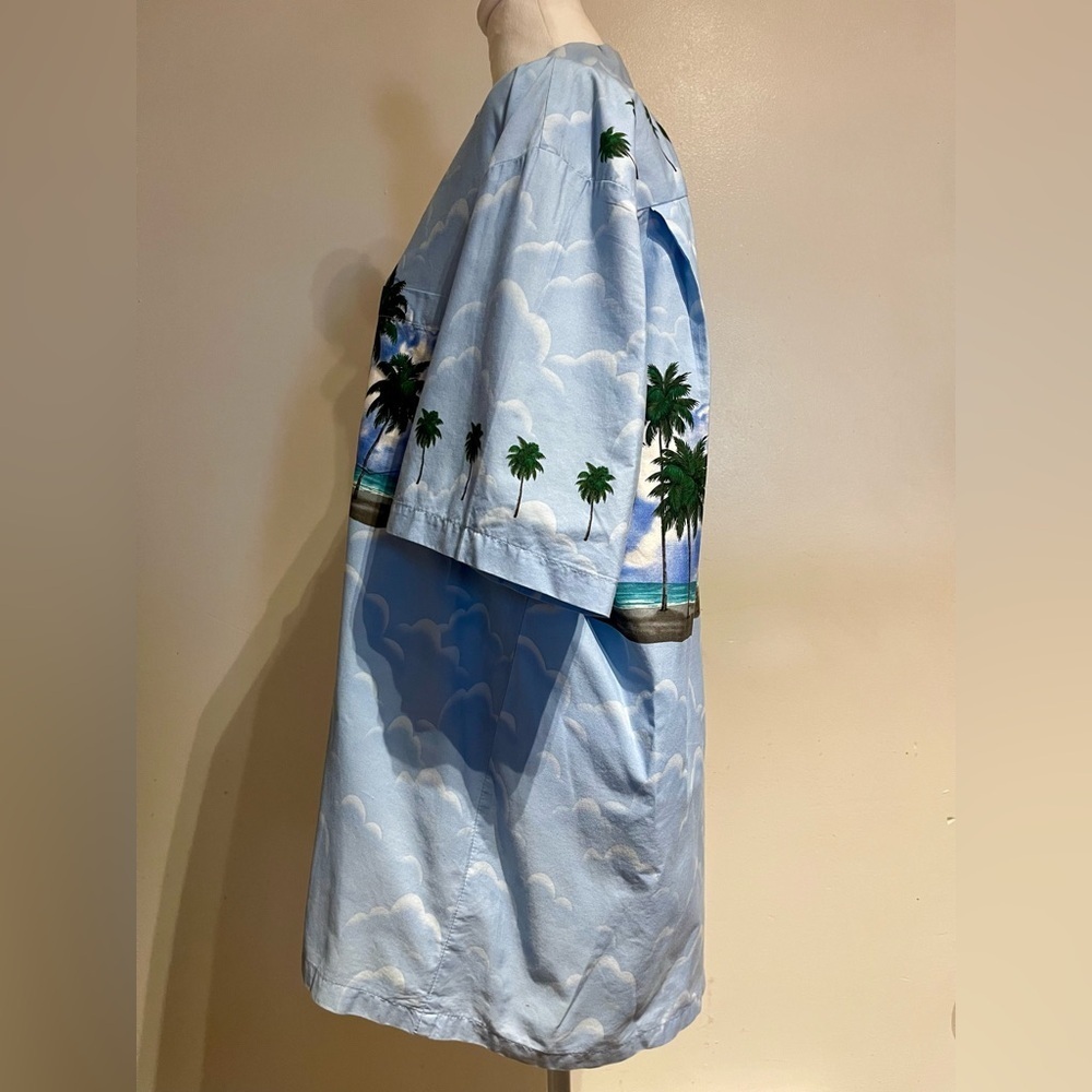 Pacific Legend Apparel Hawaiian Shirt L Button-Down Palm Tree Aloha Vacation - Picture 2 of 5